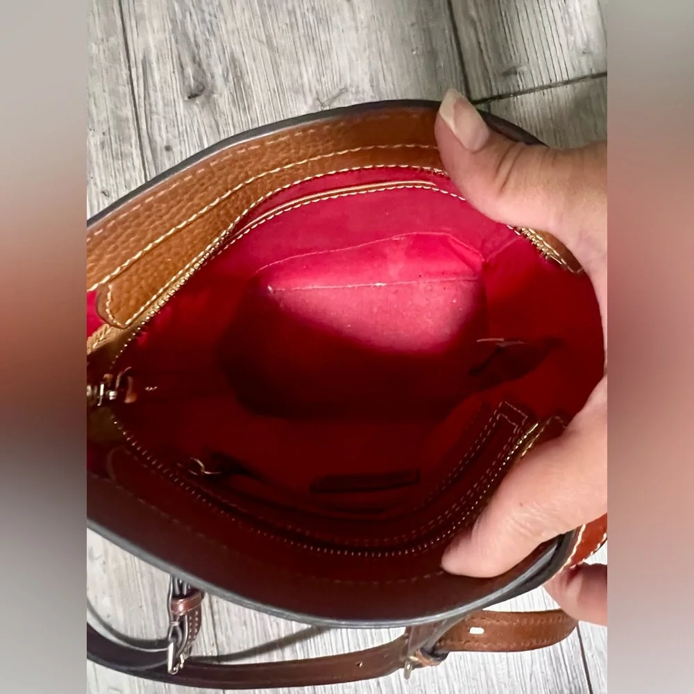 Dooney & Bourke Florentine Allison Pebble Grain Leather Crossbody Bag Purse Set